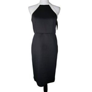 Paperdoll Black White Sleeveless Dress Juniors Womens Size L